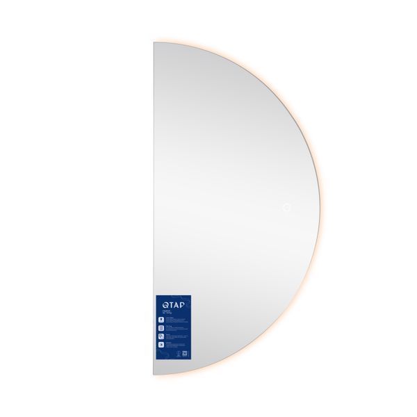 Дзеркало Qtap Taurus HR1200 з LED-підсвічуванням Touch, з антизапотіванням, з димером, рег. темп. кольору (3000-6500K) QTTAUHR1200 SD00055399 фото