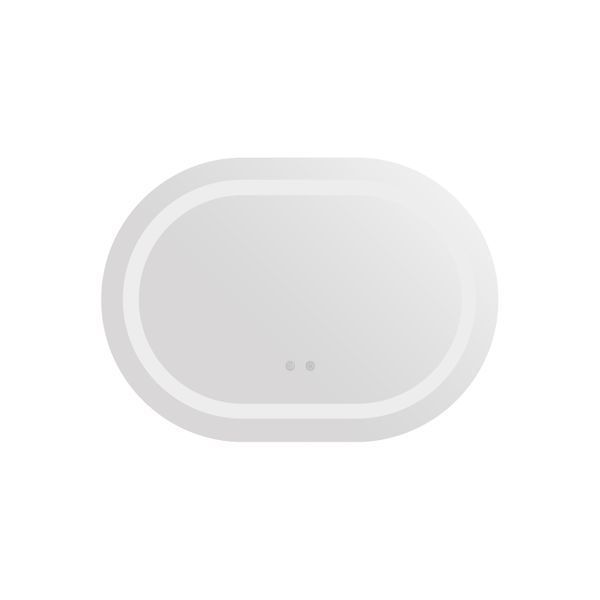 Зеркало Qtap Gemini 600х800 с LED-подсветкой Touch, с антизапотеванием, с диммером, рег. темп. цвета (3000-6500K) QT2578R6080 SD00052321 фото