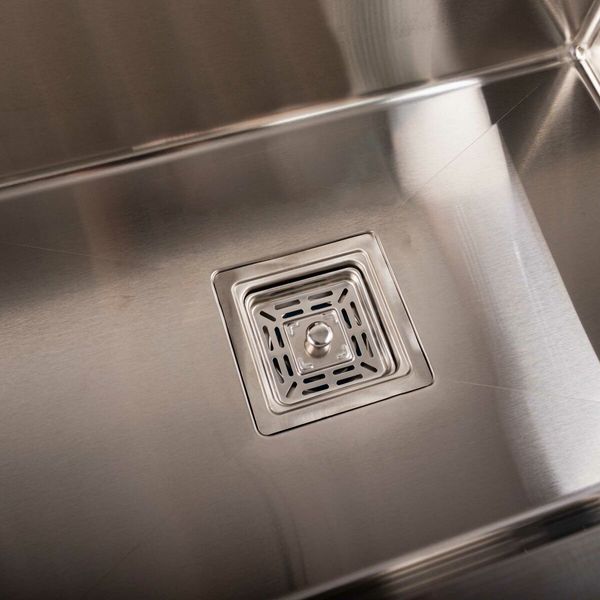 Кухонна мийка Platinum Handmade HSB 580х430х220 (квадратний сифон,3.0/1.0) 36727 фото