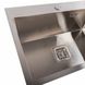 Кухонна мийка Platinum Handmade HSB 580х430х220 (квадратний сифон,3.0/1.0) 36727 фото 6