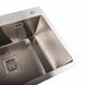 Кухонна мийка Platinum Handmade HSB 580х430х220 (квадратний сифон,3.0/1.0) 36727 фото 5