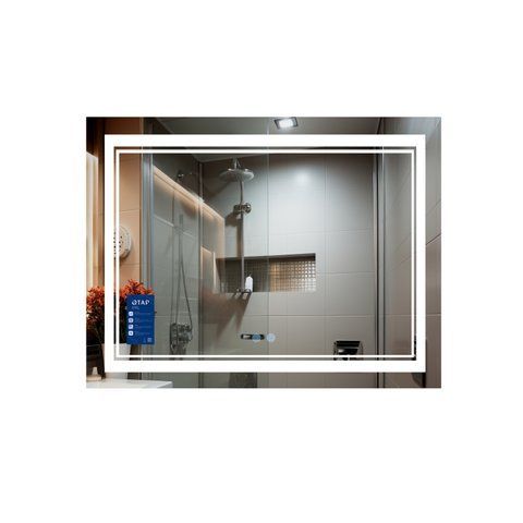 Дзеркало Qtap Cardinal 1000х700 з LED-підсвічуванням Touch, з антизапотіванням, з димером, рег. темп. кольору (3000-6500K) QT0478C10070 SD00052326 фото