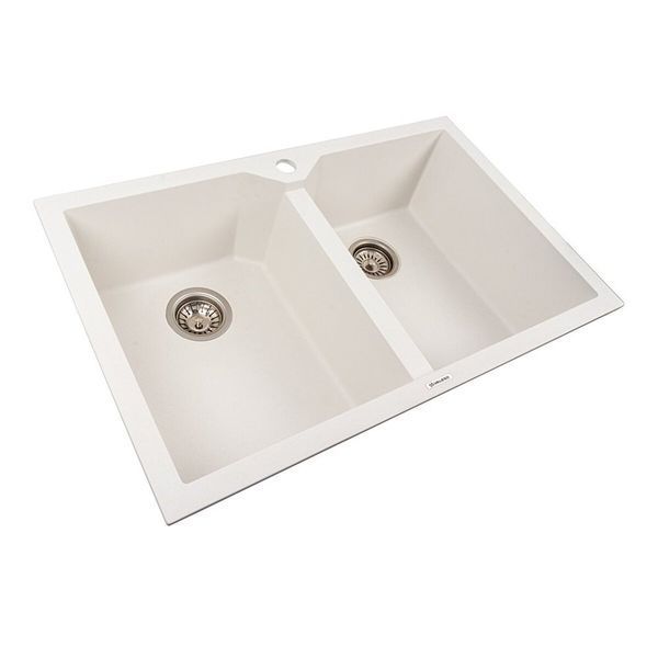 Гранітна мийка VALESO VIATRIX 7950 матова Білосніжна 51415 фото