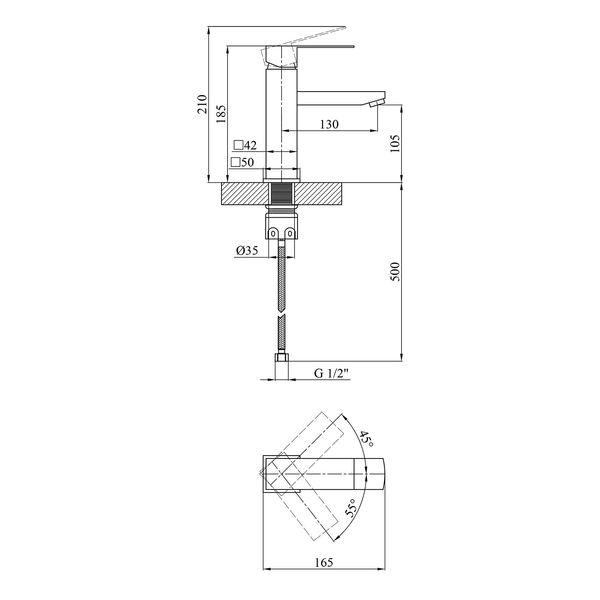 Набор 3 в 1 для ванной комнаты KronerKRP Edelstahl Kubus - SCH063 SS0356 фото