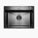 Кухонная мойка Platinum Handmade PVD 580х430х220 черная (толщина 3,0/1,5 мм корзина и дозатор в комплекте) 23571 фото 1