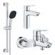 Комплект змішувачів для ванної кімнати Grohe QuickFix Start UA202301MQ CV030619 фото 9