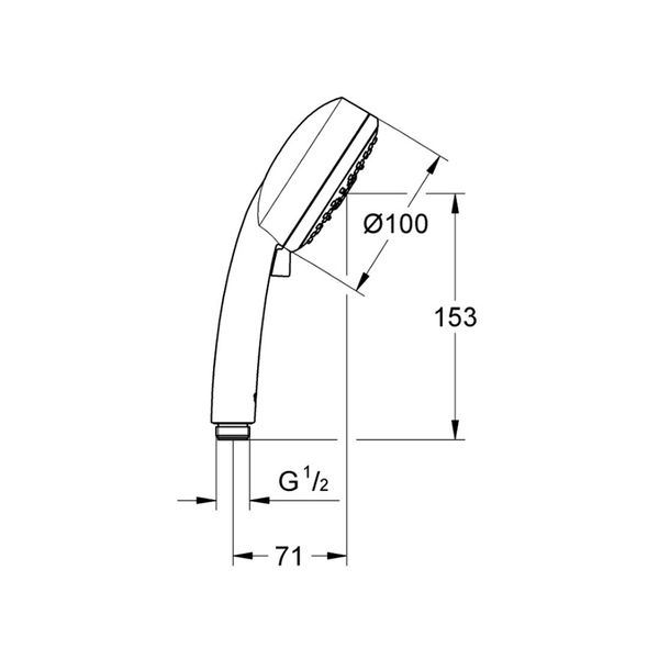 Лійка для ручного душу Grohe Vitalio Comfort 100 26094000 CV030540 фото