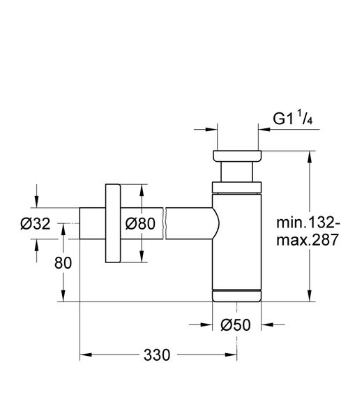 Сифон для раковини 1 1/4" (29509KF0) 29509KF0 фото