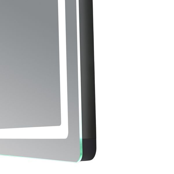 Зеркало Qtap Mideya (MI2) 600х800 с часами, с LED-подсветкой Touch, с антизапотеванием, диммером, рег. яркости QTMID60080049627 SD00055391 фото