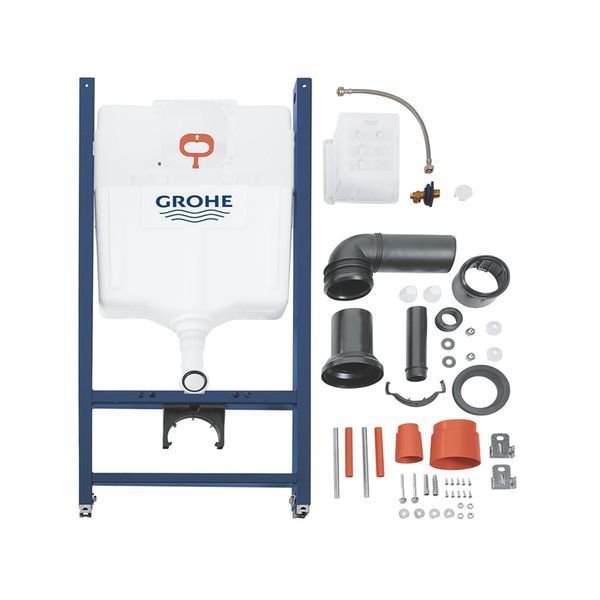 Комплект 4 в 1: Инсталляция GROHE Solido 3 в 1 3884966Q + Унитаз безободковый Kroner Eifel WHI483429 TORNADO (3884966KE483429) CV033819 фото