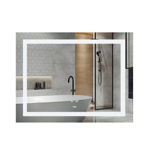 Зеркало Lidz Kubis (KU1) 1200х800 с LED-подсветкой Touch, с антизапотеванием, с диммером, рег. яркости LDKUB120080049008 SD00055132 фото