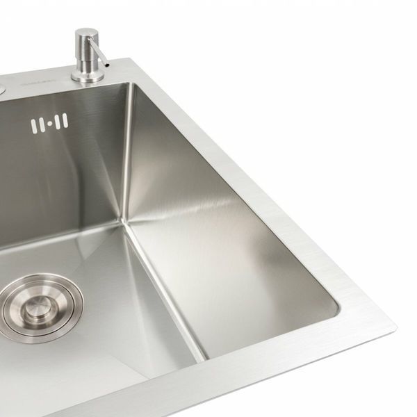 Комплект кухонної мийки Platinum Handmade HSBB 400x500x230 pl23844 фото