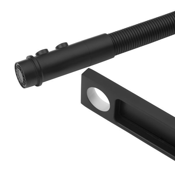 Комплект кухонной мойки Kroner KRP Schwarze 5843HM PVD BLK03 nero SL43357 фото