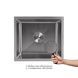 Мийка для кухні інтегрована під стільницю Lidz Handmade H4843 Brushed Steel 3,0/1,0 мм LDH4843BRU49441 SD00055565 фото 3
