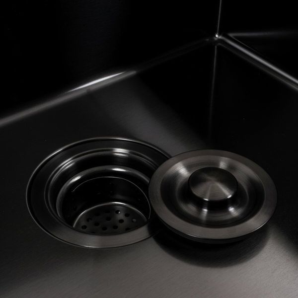 Комплект кухонної мийки Platinum Handmade 50*50 PVD 3.0/1.0 DECOR pl2332810 фото