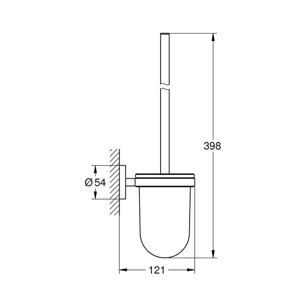 Ершик для унитаза настенный Grohe QuickFix Start 411852430 CV032154 фото