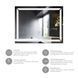 Дзеркало Kroner KRP Spiegel HR1 - 9070 з LED-підсвічуванням та антизапотіванням CV030031 фото 3
