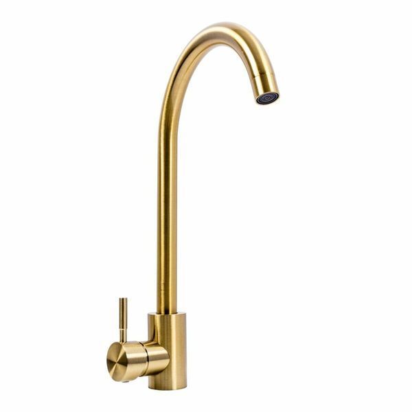 Комплект кухонної мийки Platinum Handmade 50*50 PVD Gold 3.0 - 1.0 pl23555 фото