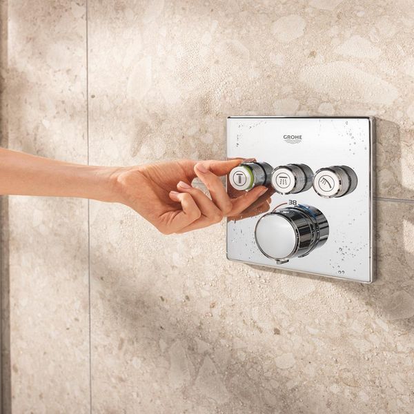 Душова система прихованого монтажу термостатична Grohe QuickFix Precision SmartControl Cube 34875000 CV034356 фото