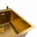 Комплект кухонної мийки Platinum Handmade 50*50 PVD Gold 3.0 - 1.0 pl23555 фото 3