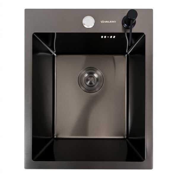 Комплект кухонної мийки Platinum Handmade 40*50 PVD (товщина 3,0/1,5) pl23711 фото