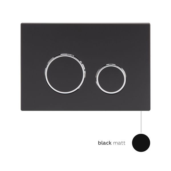 Готове рішення Qtap для ванної кімнати: підвісний унітаз Swan Rimless 520х360х320 + комплект інсталяції Nest 4 в 1 (кругла клавіша Black mat) SD00042997 фото