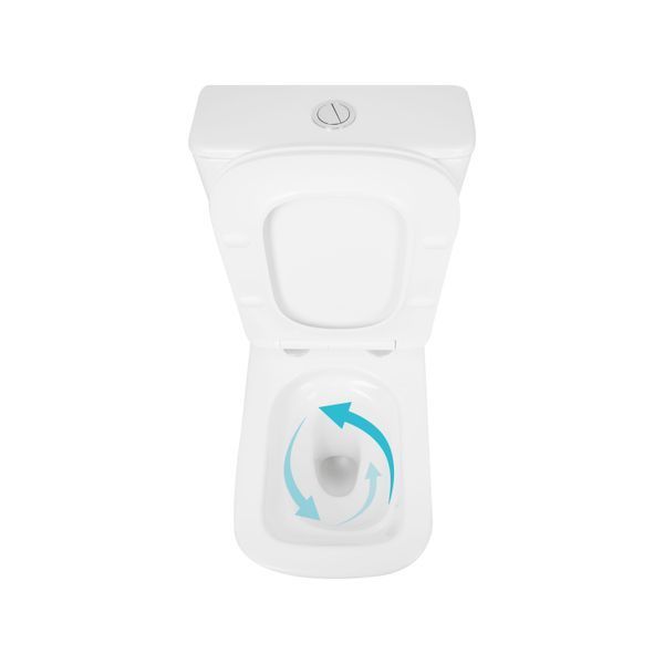 Унітаз підлоговий Qtap Tern Ultra Quiet безобідковий з сидінням Soft-Close QT17226003AW White SD00051948 фото