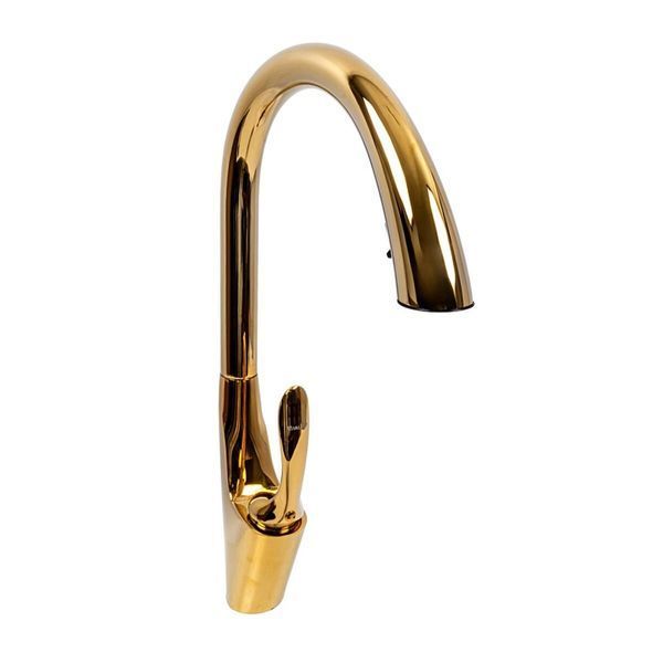 Комплект кухонної мийки Platinum Handmade 60*50 PVD Gold OB-D91B pl235223 фото