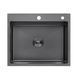 Кухонная мойка Kroner KRP Schwarze - 6050HM PVD (3.0/1.0 мм) CV025260 фото 1