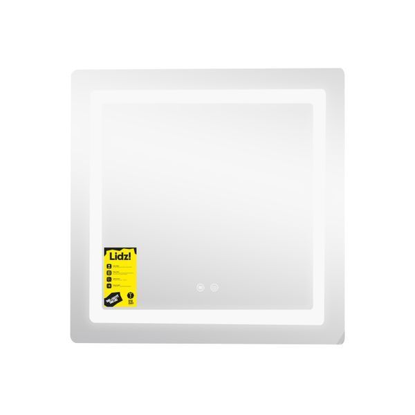 Дзеркало Lidz Kubis (KU2) 700х700 з LED-підсвічуванням Touch, з антизапотіванням, з димером, рег. яскравості LDKU70070049288 SD00055412 фото