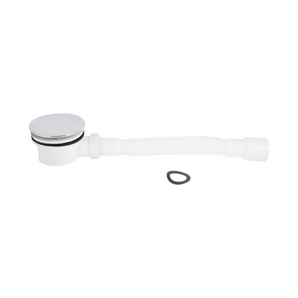 Сифон для душевого поддона Lidz (CRM) колбовый (выход 40/50 мм) SD00050515 фото