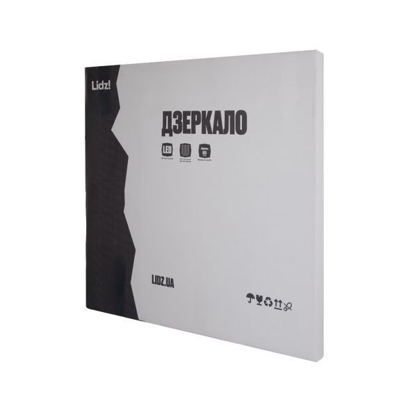 Дзеркало Lidz Kubis (KU2) 700х700 з LED-підсвічуванням Touch, з антизапотіванням, з димером, рег. яскравості LDKU70070049288 SD00055412 фото