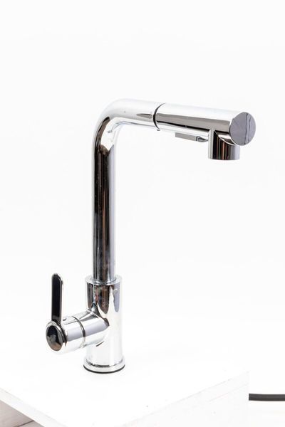 Смеситель кухонный с выдвижной лейкой FC-1 Platinum (polished) 44573 фото