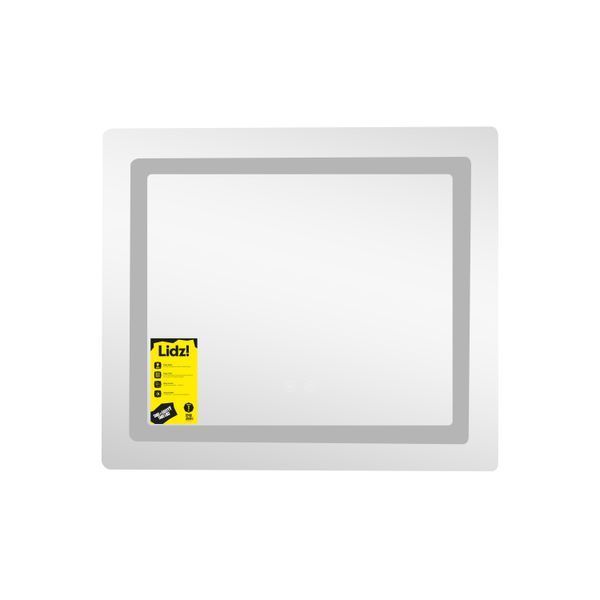 Зеркало Lidz Kubis (KU2) 700х600 с LED-подсветкой Touch, с антизапотеванием, с диммером, рег. яркости LDKU60070049286 SD00055410 фото
