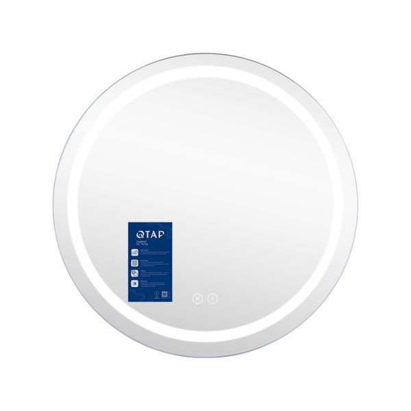 Дзеркало Qtap Mideya R600 з LED-підсвічуванням Touch, з антизапотіванням, димером QT2078F803W SD00034656 фото