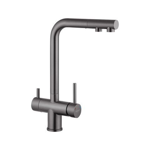Смеситель для кухни с подключением к фильтру Kroner KRP Edelstahl Klassisch - PVD03811 CV036609 фото