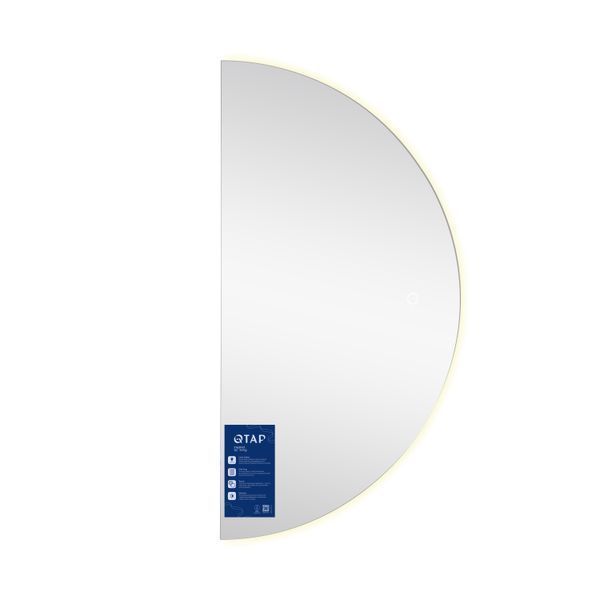 Зеркало Qtap Taurus HR800 с LED-подсветкой Touch, с антизапотеванием, с диммером, рег. темп. цвета (3000-6500K) QTTAUHR800 SD00055398 фото