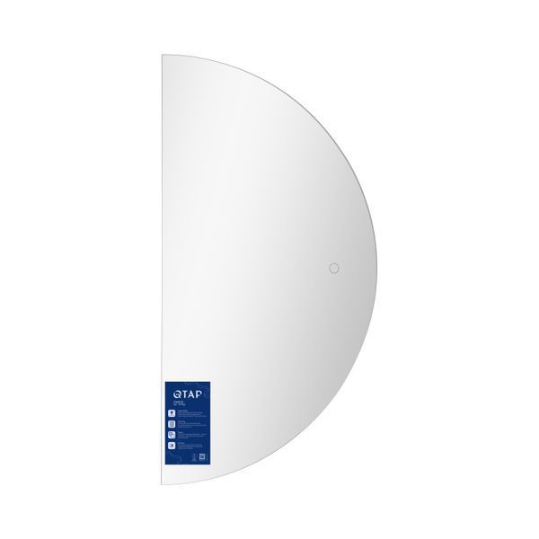 Зеркало Qtap Taurus HR800 с LED-подсветкой Touch, с антизапотеванием, с диммером, рег. темп. цвета (3000-6500K) QTTAUHR800 SD00055398 фото