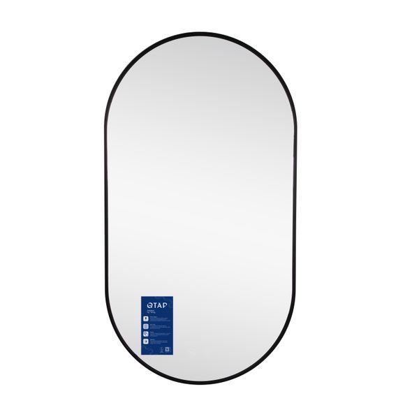 Дзеркало Qtap Scorpio (SC1) з LED-підсвічуванням Touch, з антизапотіванням, з димером, рег. темп. кольору (3000-6500K) Black QTSC500900 SD00055401 фото